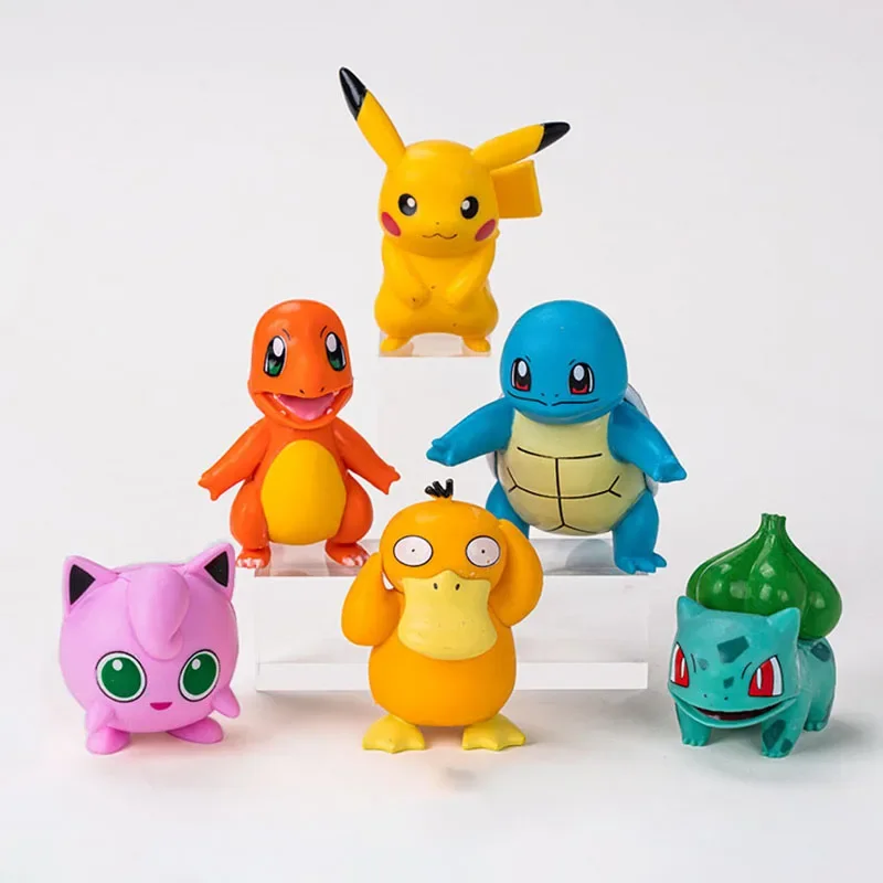 13 stks/set Pokemon Cake Anime Figuur Pikachu Party Gelukkige Verjaardag Pokemon Taart Decoratie Benodigdheden Ornamenten Jongen Kids Gift