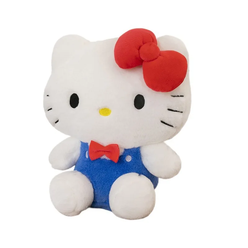 귀여운 헬로키티 봉제 인형 산리오 귀여운 헬로키티 인형 어린이 생일 선물 발렌타인 선물 소녀용 부드러운 인형