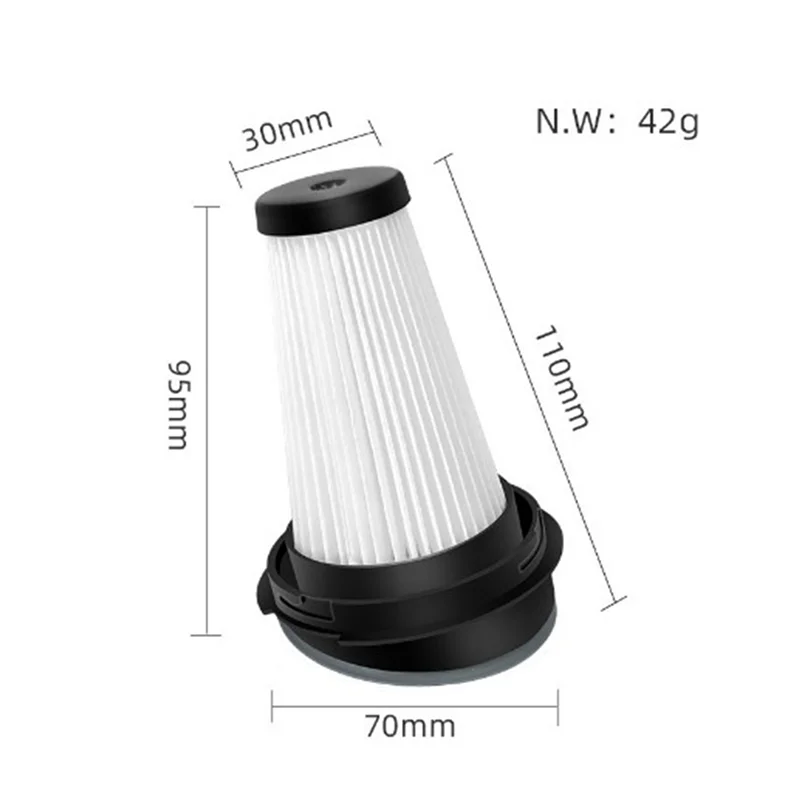UNCL Ersatz für Rowenta ZR005202 Waschbarer HEPA-Filter Staubsauger Filterelemente Teile Zubehör 2 Stück