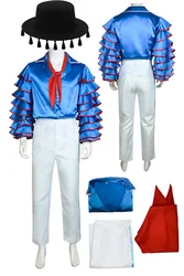 Stanle Cosplay Men Role Costume Movie Mask Digsuise Outfits Male Roleplay Tops Neck Scarf Hat Set Clothing Halloween Party Suits
