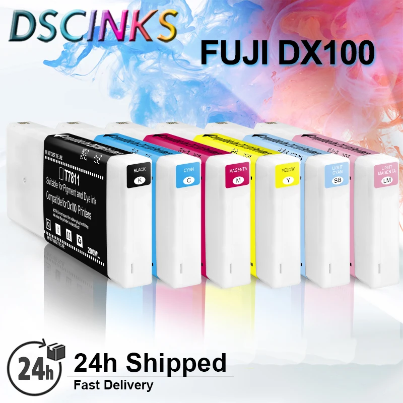 DX 100 DX-100 T7811-T7816 Ink Cartridge Dye-based Ink For Fuji Frontier-S DX100 Printer T7811 T7812 T7813 T7814 T7815 T7816