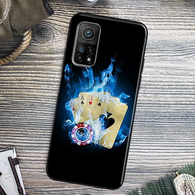 Dices Poker Casino Case For Xiaomi 13 11T 12T Pro 12 Lite 12X Cover For POCO X3 X4 X5 F5 Pro F4 GT C40 M5s F3