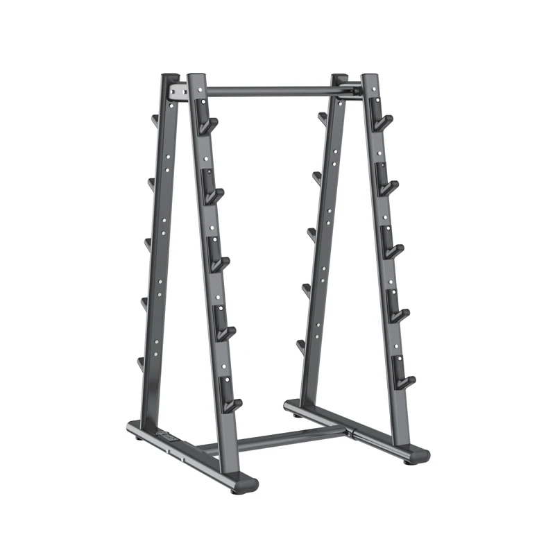 Steel Loaded Barbell Rack Machine with Safety Features for Strength Training