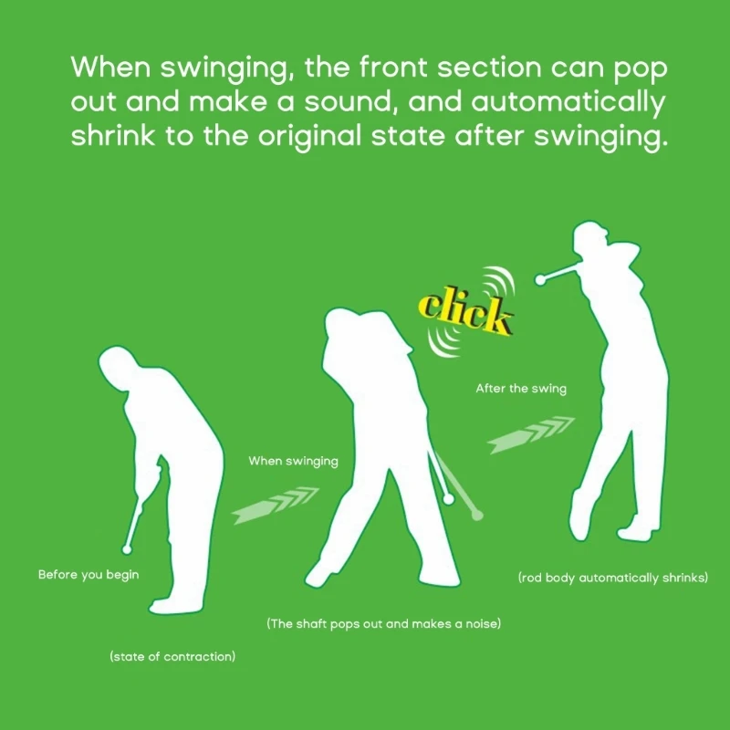 Golf Swing Trainer Posture Corrector Stretchable Swing Training Device Easy Use