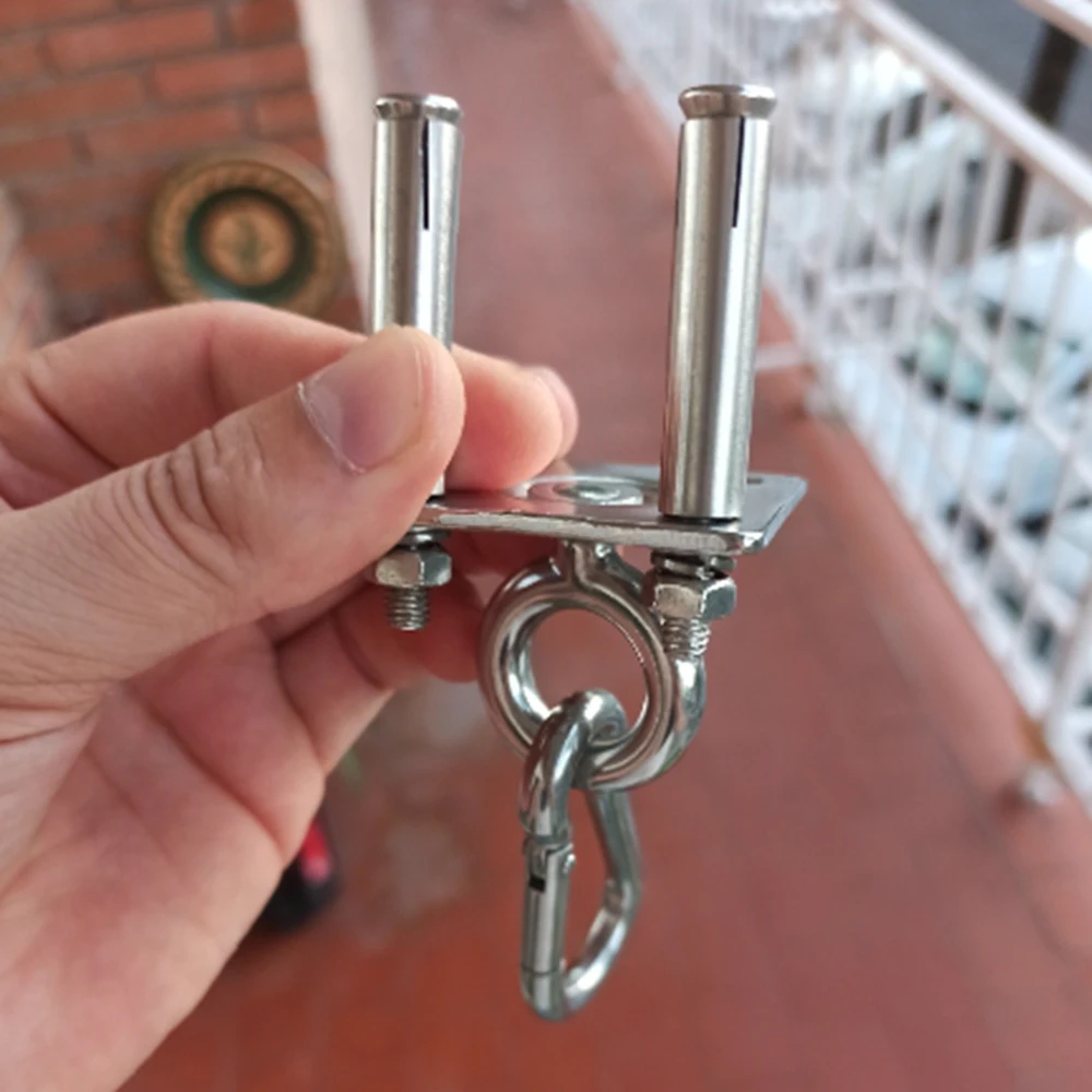Soporte de suspensión de acero inoxidable 304, gancho de techo para Hamaca, colgador de anclaje para entrenamiento en gimnasio, Yoga aéreo, columpio