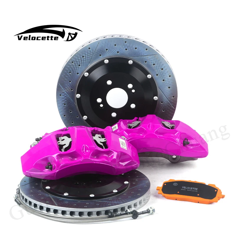 اكسسوارات السيارات الخارجية الجبهة الفرامل الفرجار 8N 10 بيستونز الجانب مكبح قرصي الفرجار الجمعية غطاء الفرجار تسلا نموذج Y