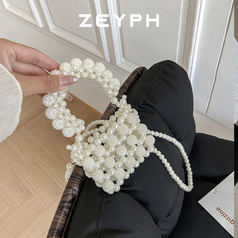 

Zeyph Delicate And Cute Mini Pearl Bag Small Ladies Handbag Dinner Bag Mobile Phone Bag 2025 New