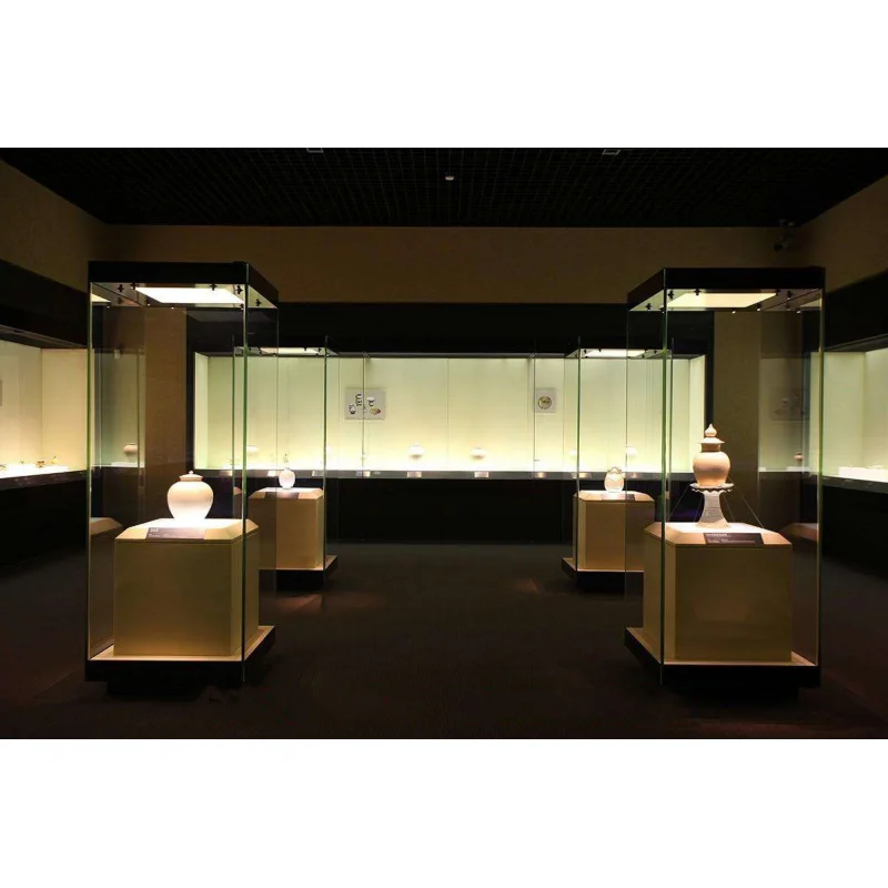 [Customized]High End Fashion Museum Glass Exhibits Display Showcase Science Museum Exhibits Cabinet