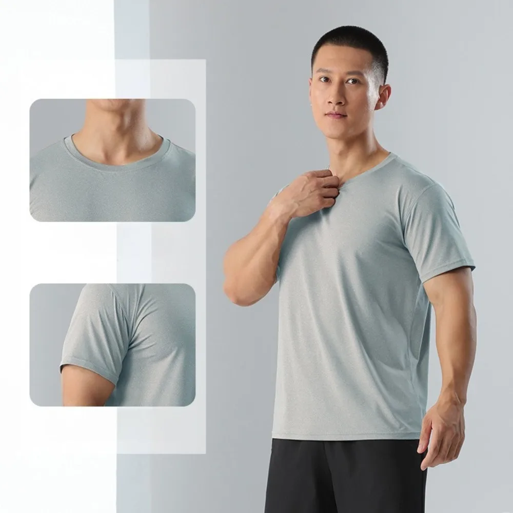 

Southeast Asian Men's Round Neck Loose Sports and Casual Fitness Short-sleeved Outdoor Running Speed Dry Top T-shirt
