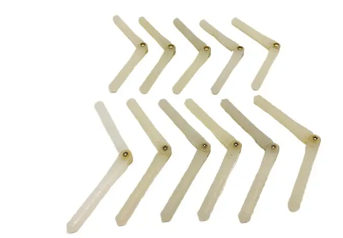10pcs Pin Hinge, Aileron Hinge for RC Fixed-Wing Aircraft Control Surface​,Spec: D2.5×L50mm / D4.5×L48mm Airplane Wing​