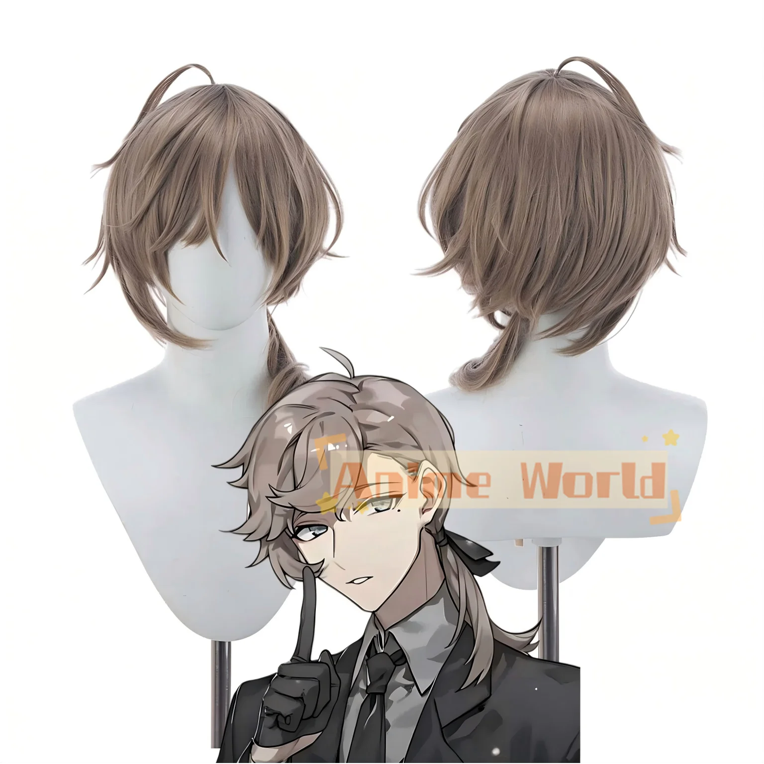 Anime Sonny Brisko Cos Wig Halloween Carnival Party Props Synthetic Hair Heat Resistant Fiber + Wig Cap
