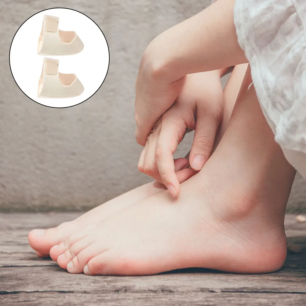 Protectores de manga antideslizante, almohadillas transpirables para el talón, alivio del dolor, soporte para el talón, cubiertas protectoras para los pies, herramienta para el cuidado de los pies, 1 par