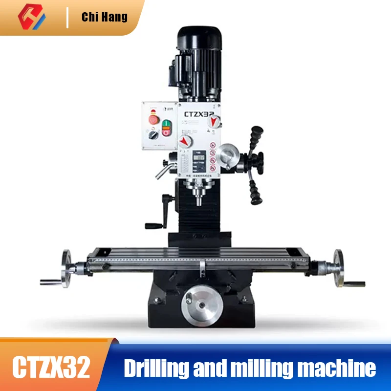 CTZX32 Multifunctional Gear Variable Speed Drilling and Milling Machine Vertical Bench Drill Heavy Duty Milling Machine