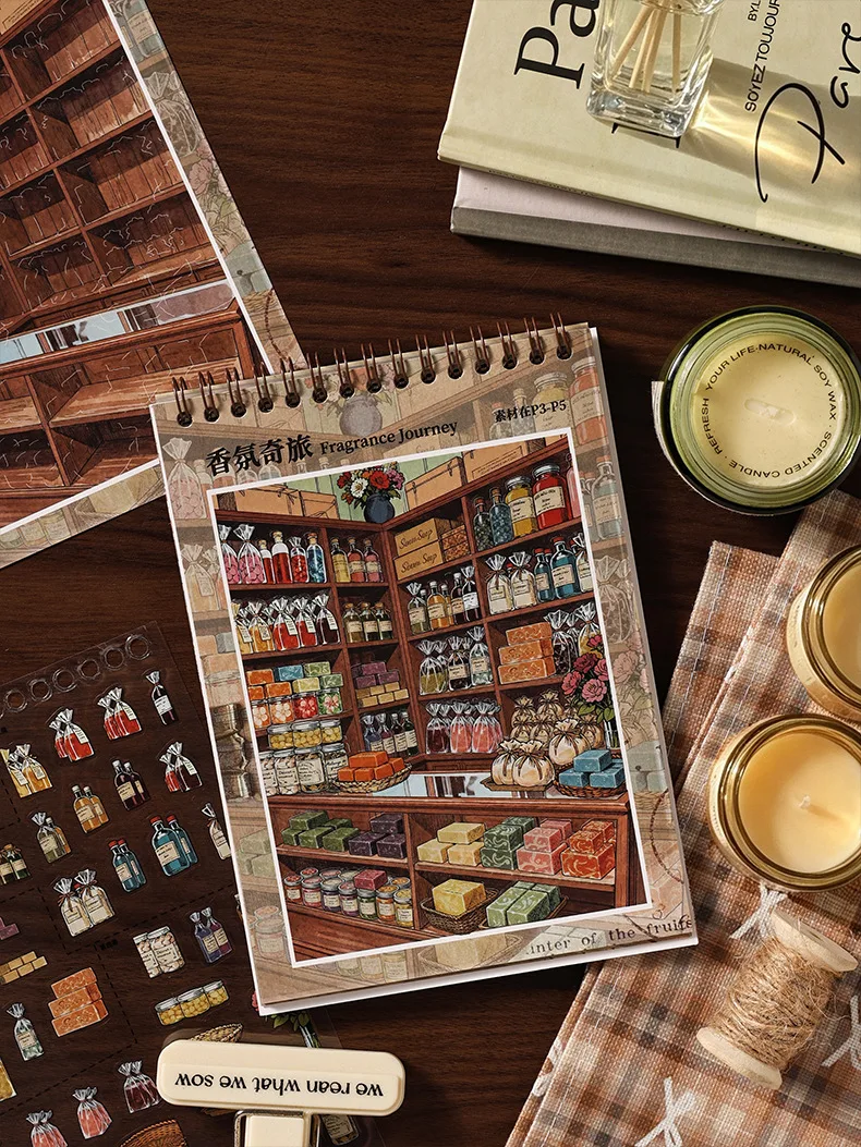 28 Stück 3D Retro Hongkong-Stil Laden-Szenen-Aufkleber DIY Handgemachte Collage Scrapbooking Tagebuch Deko Schreibwaren-Aufkleber – Detail 8