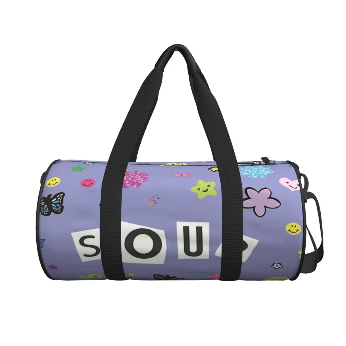 

Sour Title + Stickers Poster Large Duffle Gym Bag Waterproof Duffle Travel Bags Handbags Fitness bag