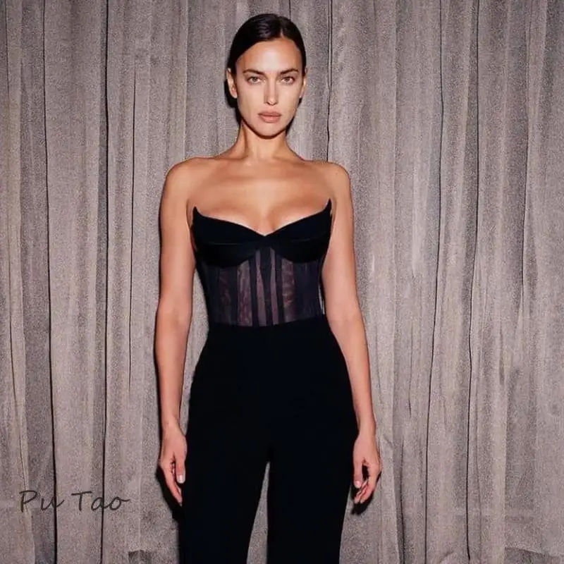 

Dresses For Women 2024 Women Lace Strapless Bodies For Women Female Bodys Overalls For Women Slim One Piece Bodycon Bodysuit