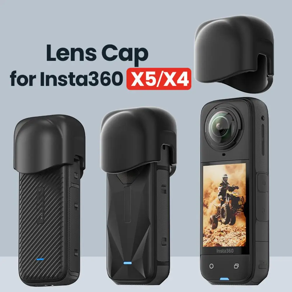 

Silicone Lens Protective Cover For Insta360 X5/X4 Anti Scratch Fall Cover Protective Accessories ﻿For Insta360 X5 W0X7