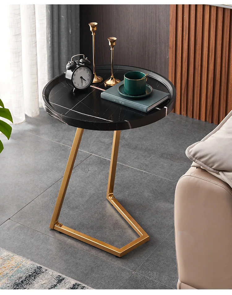 European-Style Side Table for Household Living Room Sofa Side Table Simple and Modern Coffee Table Bedside table