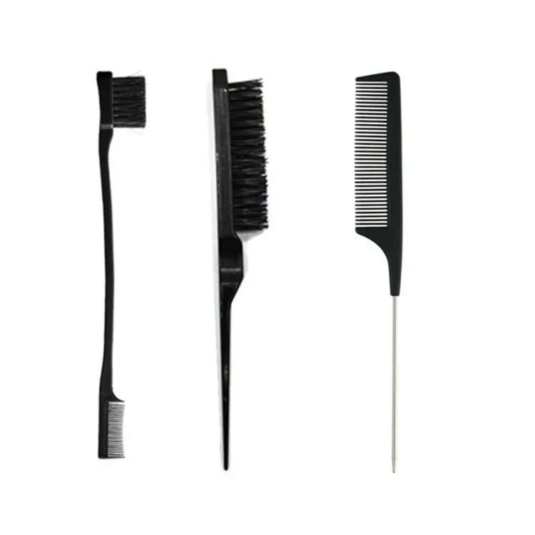 3pcs/lot Double Sided Edge Control Hair Comb Hair Styling Hair Brush Accessories New Brush Comb Styling Partition Comb