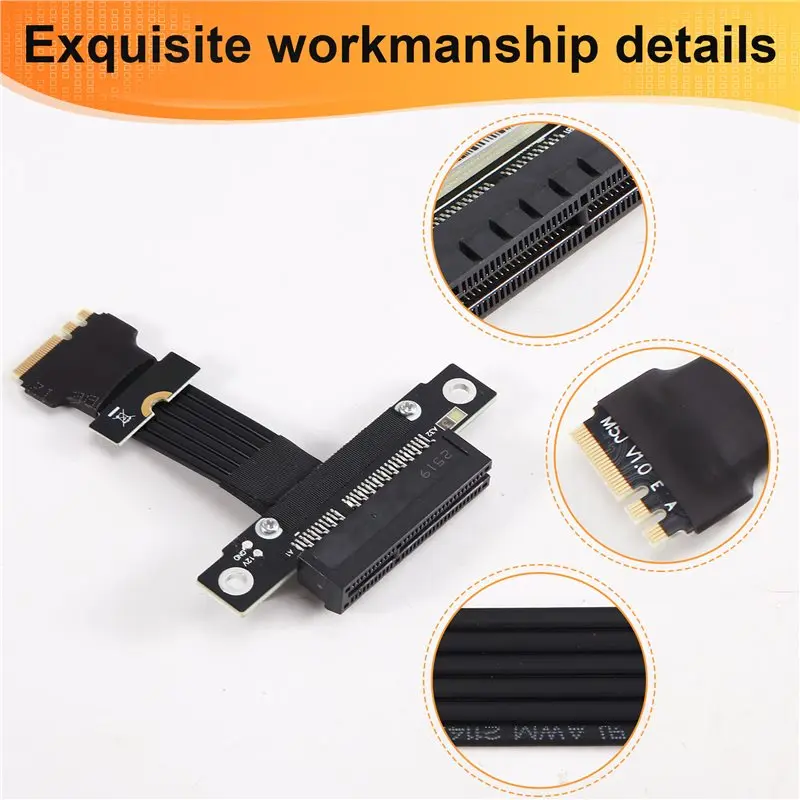 M. 2 For Laptop Notebook SSD Riser A. E Key To Pcie 4.0 X4 Extension Cable Adapter 4X PCI Express Card Wifi B