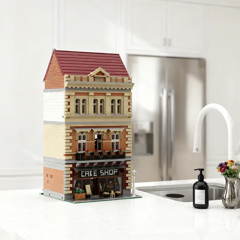 

4635pcs MOC Cake Shop Modular Streetscape Model Building Blocks DIY Gift Creative Collectible Display Decor Premium Adult Kids