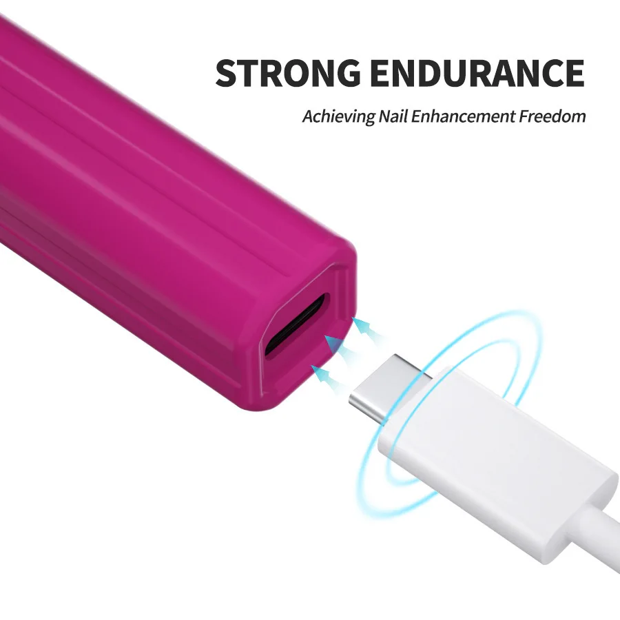 Portable Handheld Mini Nail Lamp For All Gel Polish Quick Dry USB Nail Dryer Machine Manicure Lamp Mini Flashlight Pen