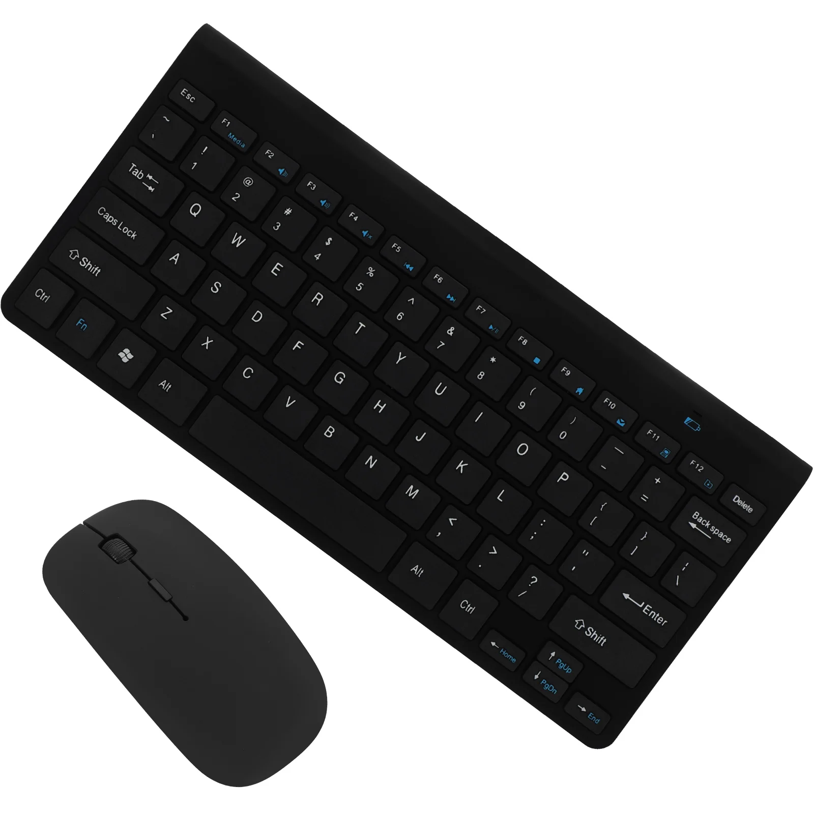 

1 set Wireless Keyboard Mouse Combo Compact Quiet ABS Laptop Accessories Small USB Receiver Fast Response Silent Elastic