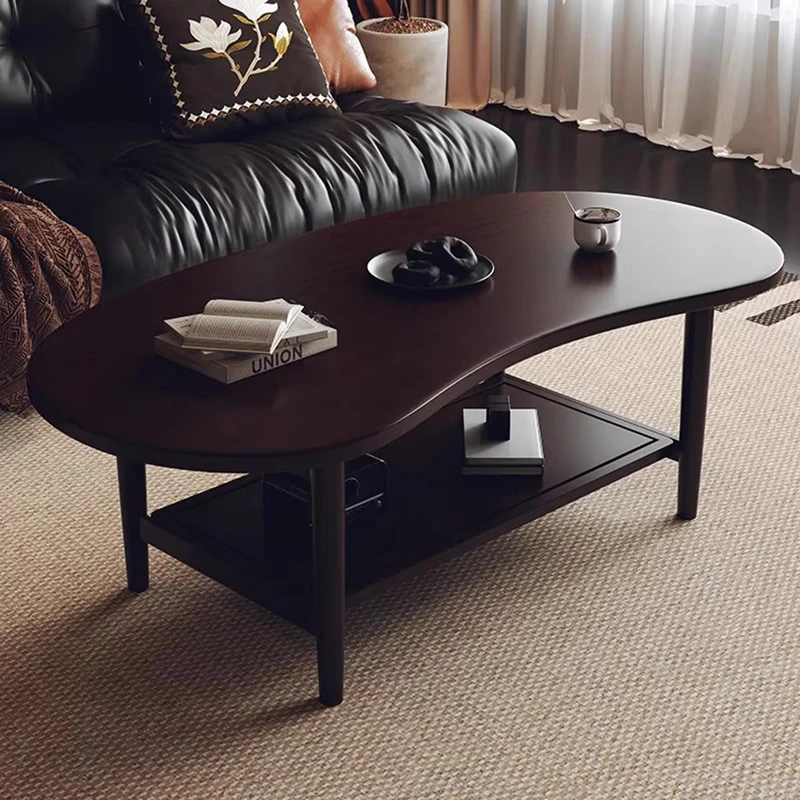 

Classic Rustic Coffee Tables Small Wabi Sabi Minimalist Elegant Coffee Table Trendy Space saving Table Basse Salon Furniture