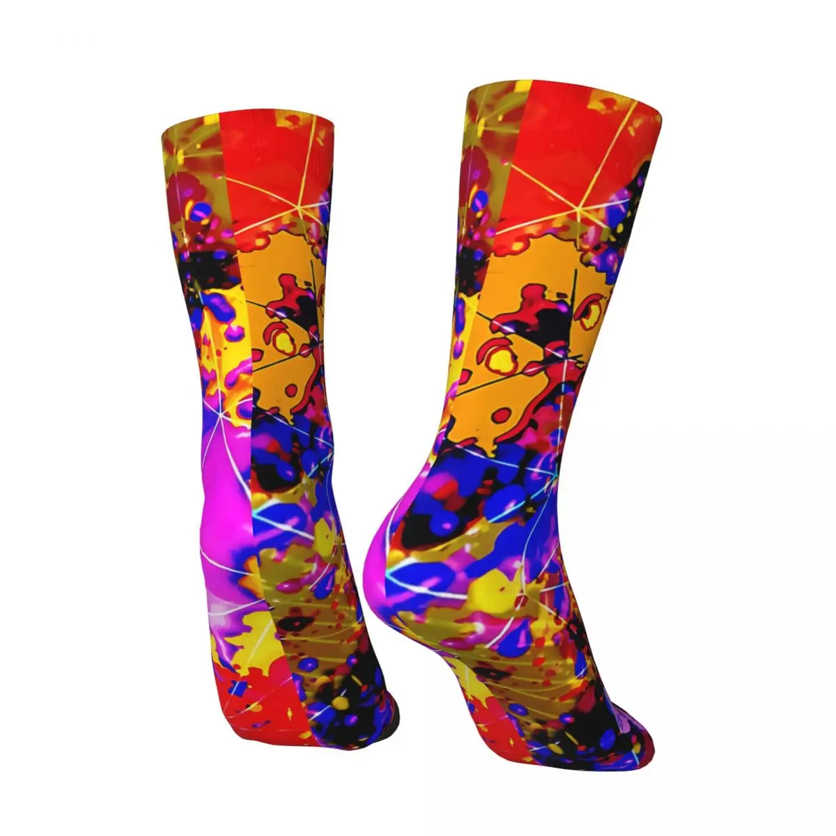 Vintage Street Art Men's Socks Graffiti Style Art Unisex Novelty Seamless Printed Funny Crew Sock Gift