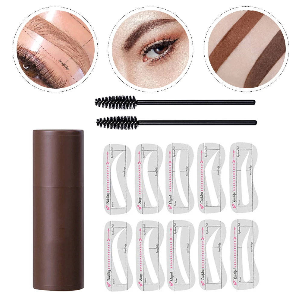

1 Set Hairline Powder Brows Mold Tool Durable Makeup Stencils Women Portable Compact Kit Simple Templates Eco Friendly