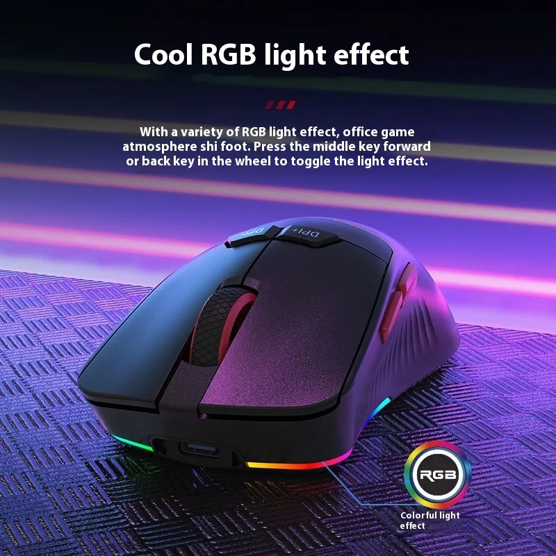 Acer dual 8k shadow knight spiel maus rgb die dritte mock prüfung kabel gebundene bluetooth drahtlose e-sport paw3395s büros piel maus