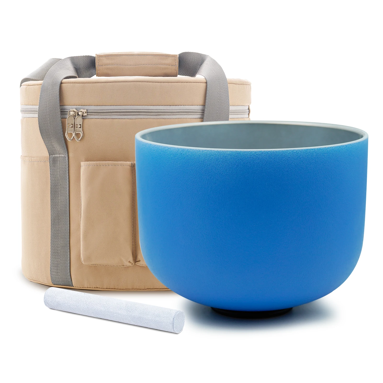 

Hye-eun New! 10inch Blue&Silver Crystal Singing Bowl with Bag, Yoga Meditation Chakra Tibetan Sound Healing Bowl Instruments