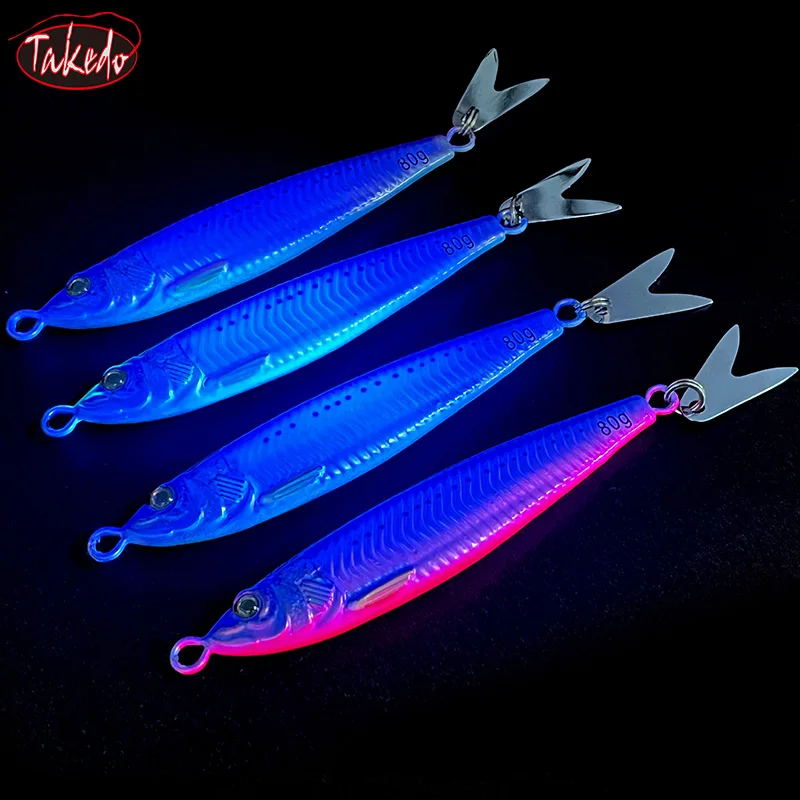 TAKEDO JY01 Señuelo de Jigging Metal UV con Vientre Luminoso - imagen 4
