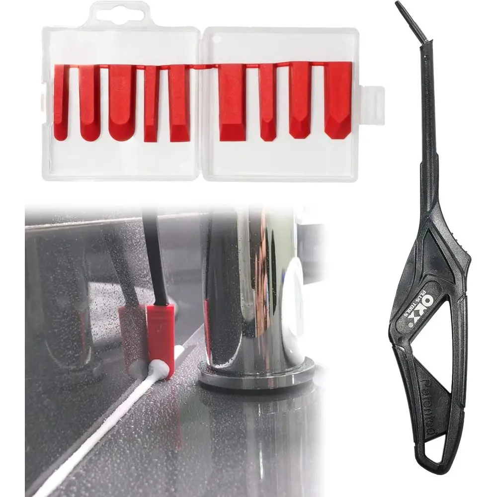 10pcs Caulking Tool Kit Silicone Finishing Tool for Tight Areas Bathroom Kitchen Window Sink