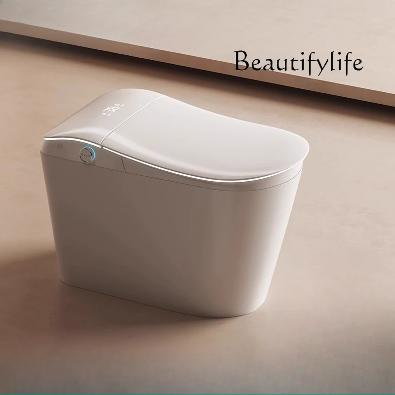 

Smart toilet with front soft spring seat hidden foam shield household bathroom advanced sense