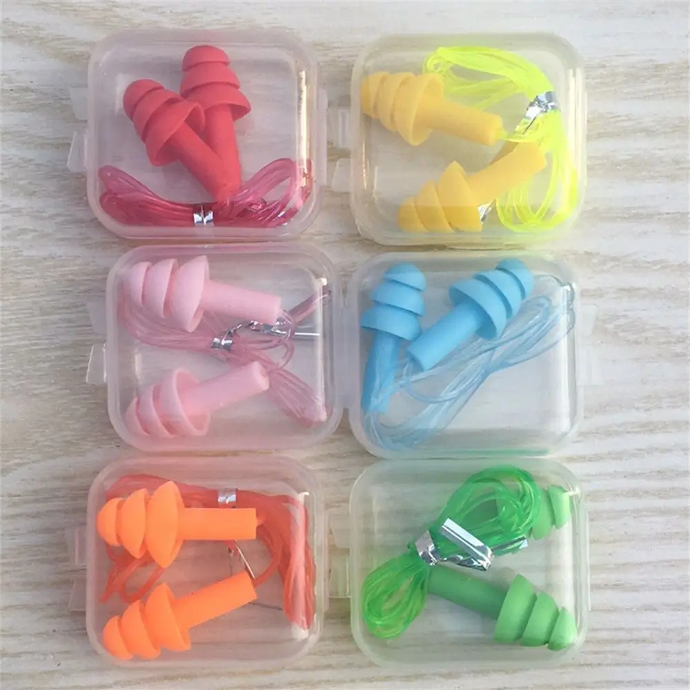 Water Sports Soft Silicone Pool Accessories Noise Reduction Ear Plugs Swimming Ears Protector Hearing Protection