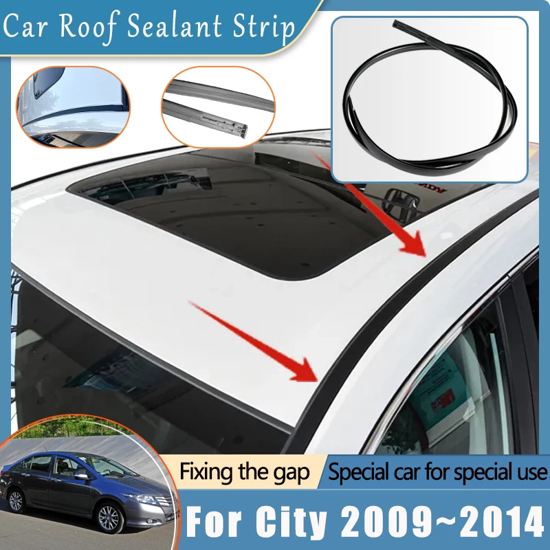 

Car Accessories For Honda City GM2 GM3 2009 2010 2011 2012 2013 2014 Auto Roof Drip Finish Moulding Garnish Rubber Seal Strips