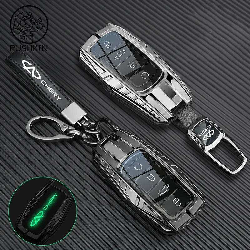 For Chery Tiggo 8 9 8 Pro Jaecoo J7 7 J8 Omoda 5 C5 Arrizo 6 2024 2025 Keychain Key Case Shell Cover Fob Holder Car Accessories