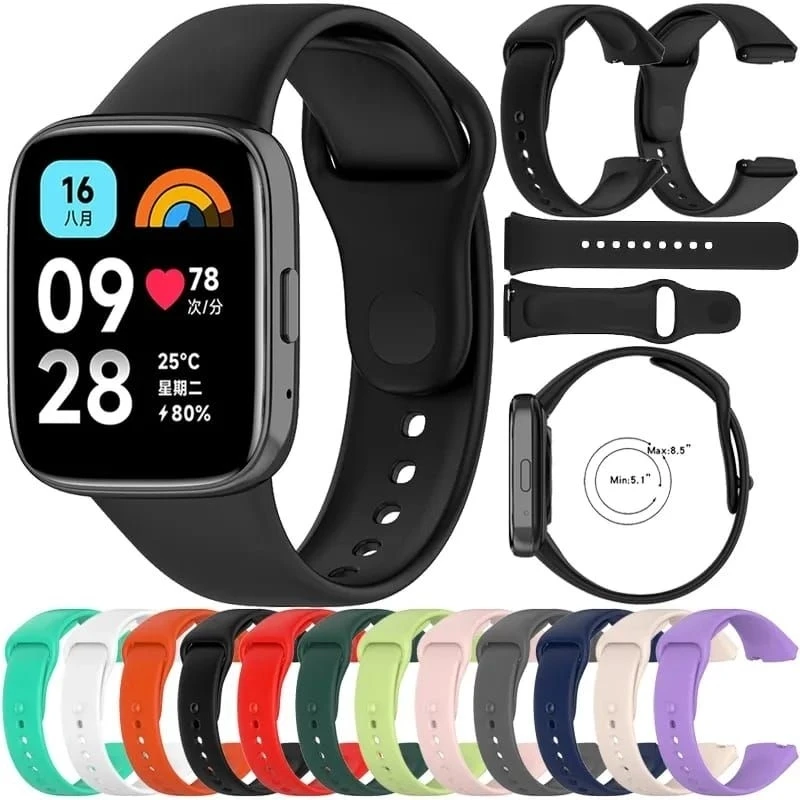 Official Silicone For Redmi Watch 3 Active/ Lite Strap Sport Bracelet correa redmi watch 3 active/ 3 lite smartwatch Accessories