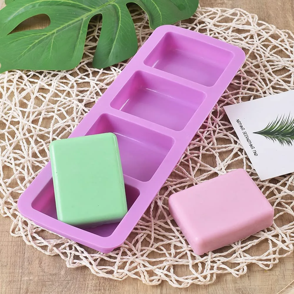 Silicone Rectangle Cake Pan Square Soap Molds Pudding Muffin Loaf Brownie Cornbread Mould