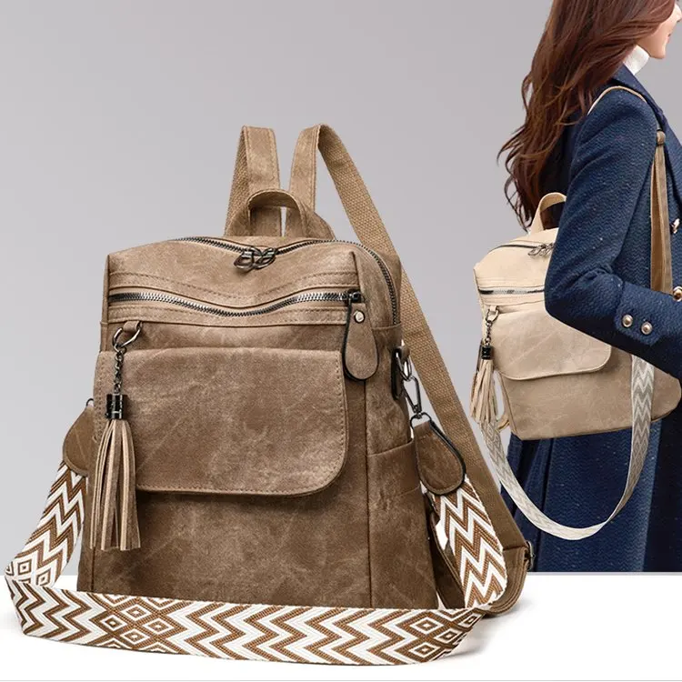 

2025 Autumn 354 Backpack Fashion Versatile Casual Simple Trend Retro Large Capacity