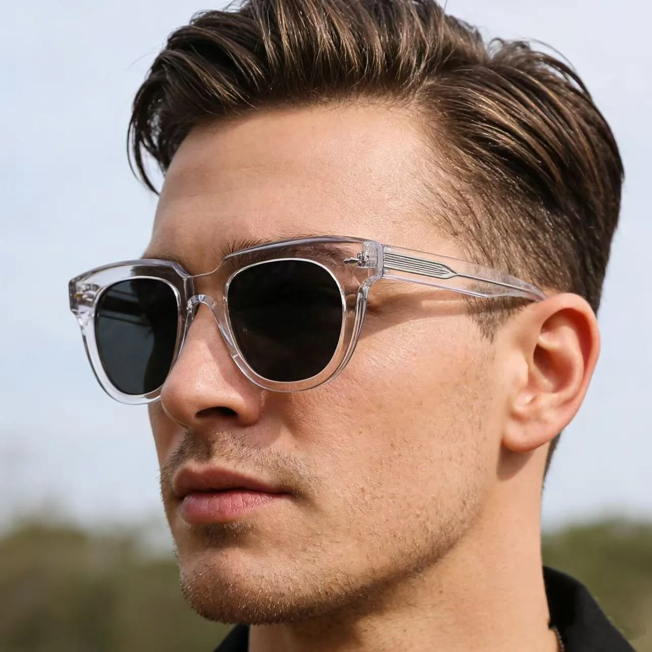 

Retro Acetate Sunglasses Men Squar High Quality Fashion Designer Eyeglasses Polarized Outdoor Handmade Women Trendy SUN GLASSES