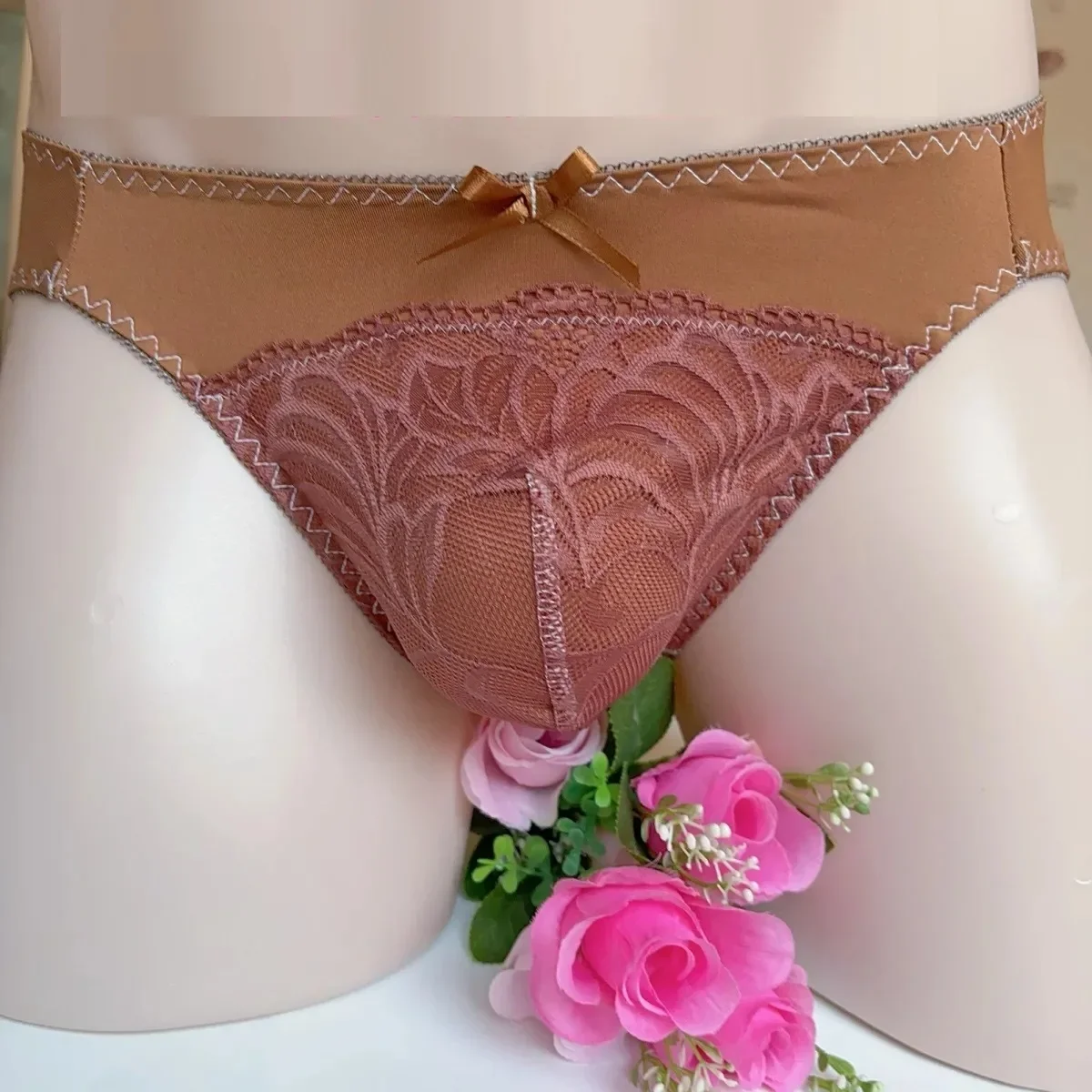 

Man's Vintage Lace Briefs Panties