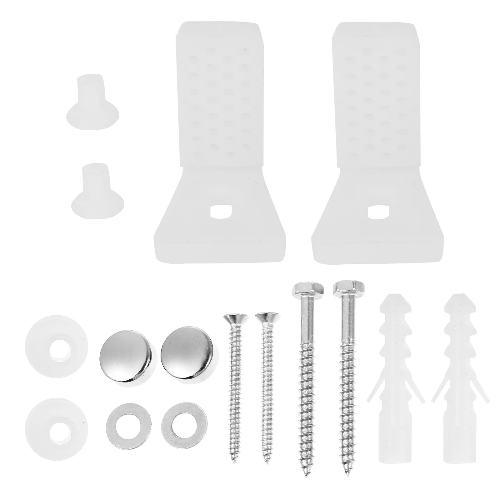 1 مجموعة L على شكل المرحاض القدم مسامير الطابق تحديد عدة منع حركة المرحاض العالمي مقعد تصاعد استبدال أجزاء