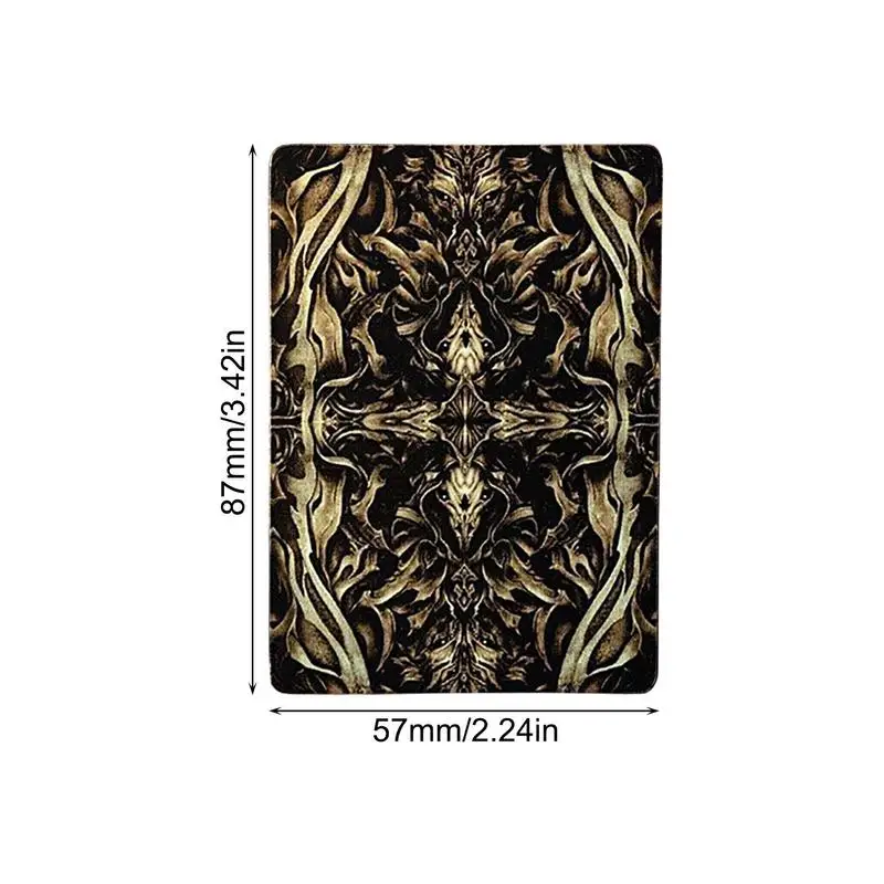 Baraja de juego de póquer Vintage, exquisito ojo del diablo, cartas divertidas, patrón transparente único, juego de mesa de entretenimiento para reunión familiar