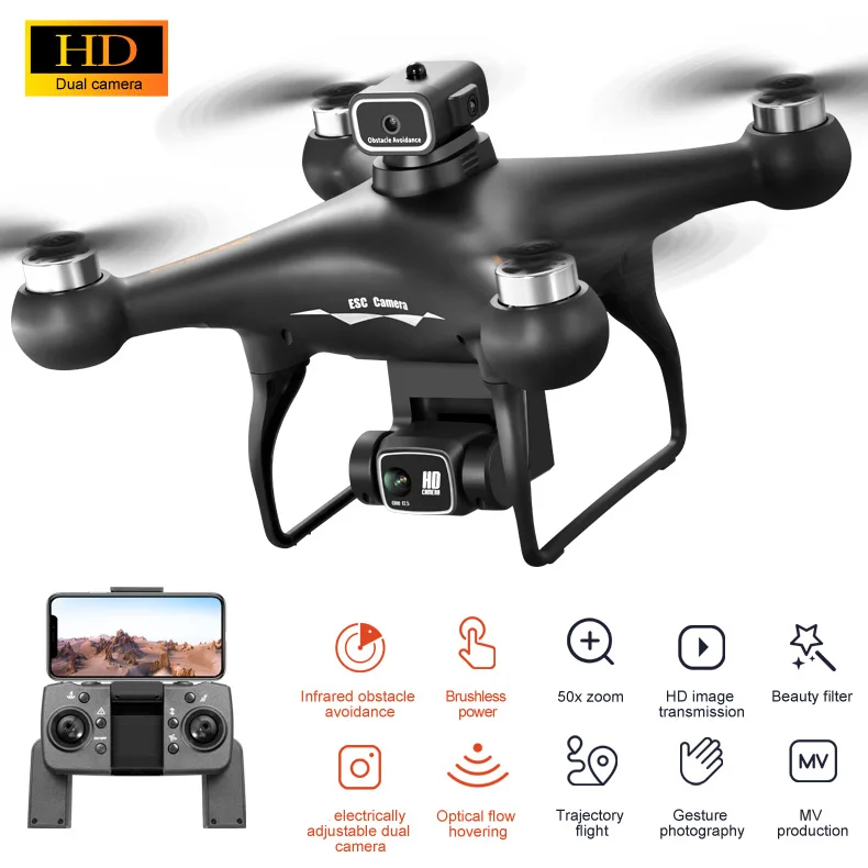 2024 New S116 MAX Drone 4K WIFI FPV Camera 360° Obstacle Avoidance Brushless Motor RC Quadcopter Mini Dron Toys for children