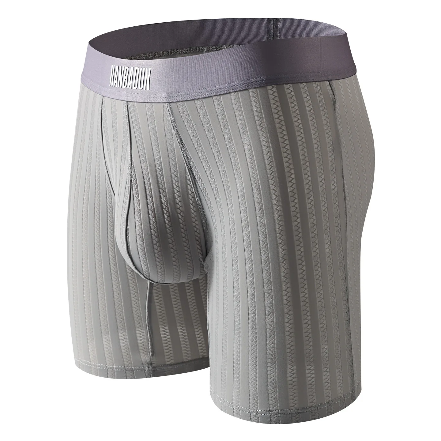 

Mens Underwear Boxer Shorts Man Thin Ice Silk Boxers Middle Waist Panties Solid Breathable Lengthened Leg Underpants Male Trunks