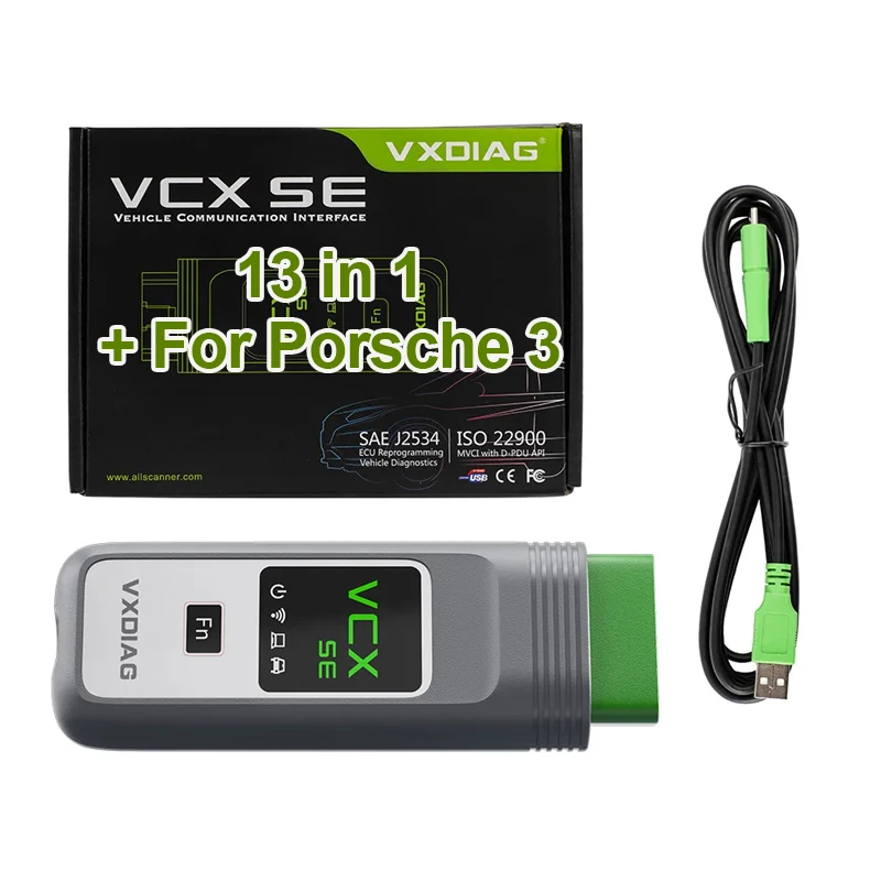 VXDIAG VCX SE 13in1 For All models For Pors che 3 for JLR DOIP Automotive Diagnostic tool For Mercedes Benz OBD2 scanner