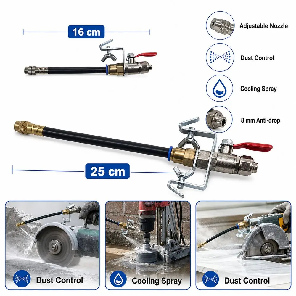 Copper Water Spray Nozzle Dust Suppression Water Cooling Dust Suppression Nozzle Anti-Detachment Structure Cooling Spray Nozzle