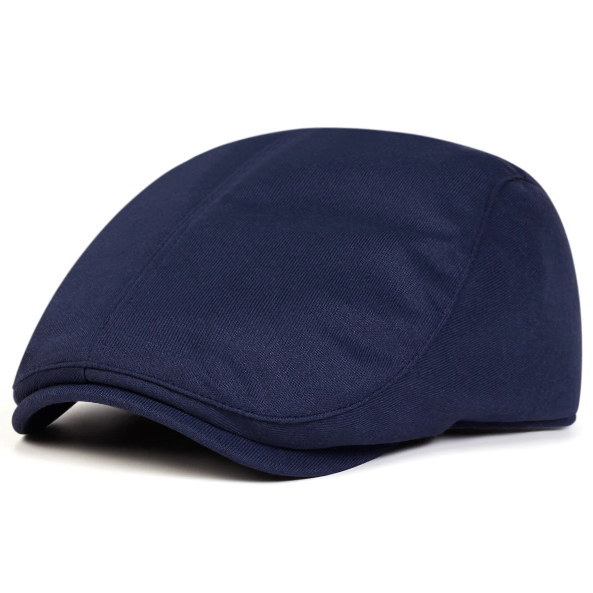 Unisex Einfarbige Newsboy-Mützen Britische Malermützen Herbst- und Winter-Baskenmützen Flache Schirmmützen Hip-Hop-Baskenmützen – Detail 4